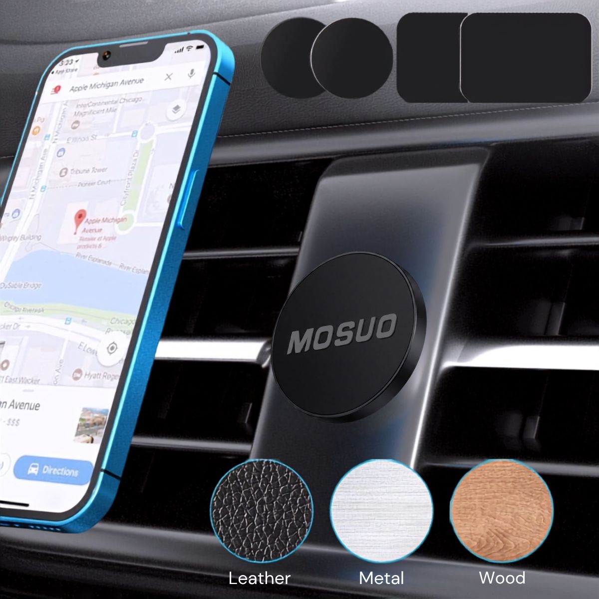 MOSUO Universelle Magnet-Handyhalterung – Auto- und Tischhalter