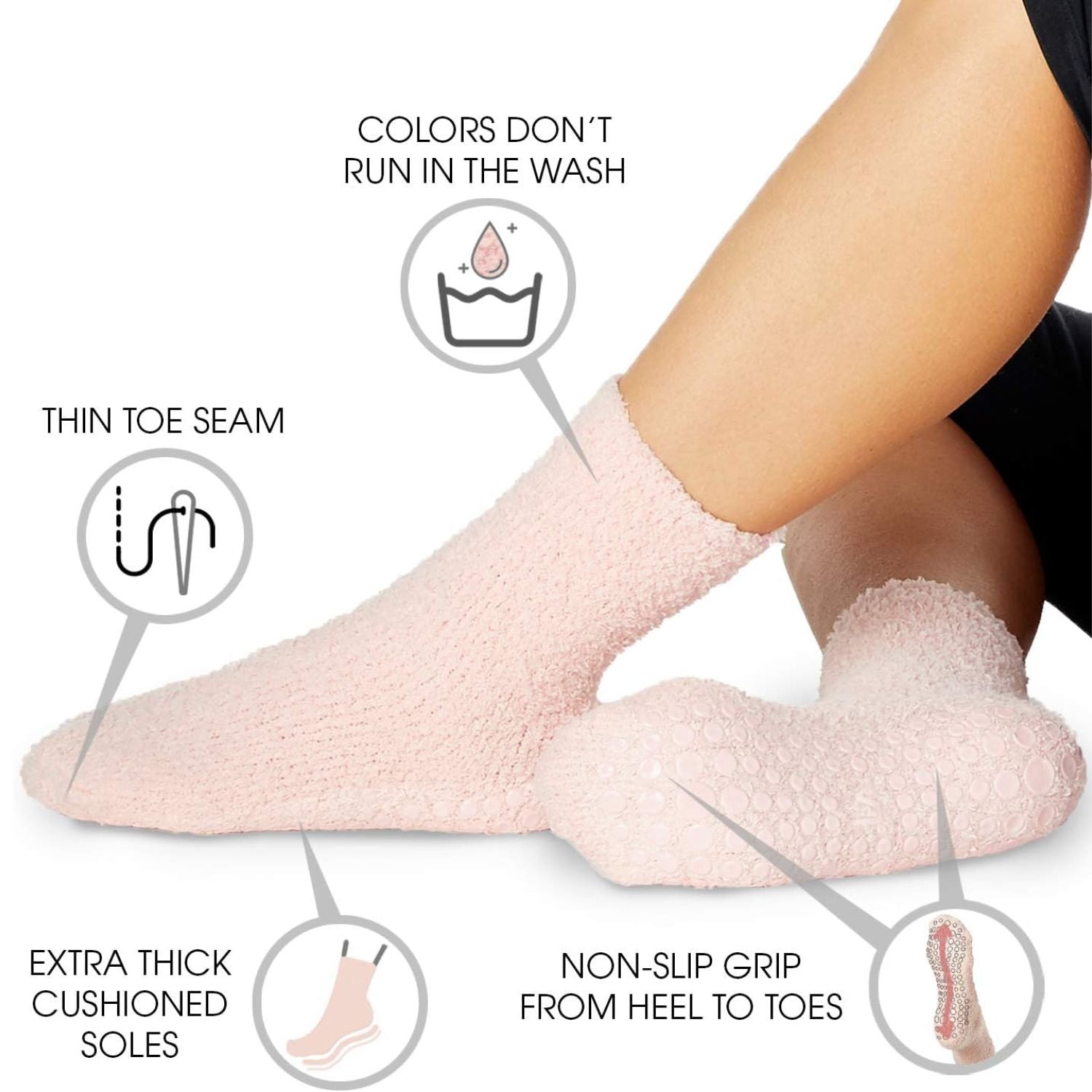 Flauschige Rutschfeste Socken – warm, weich, dicke Wintersocken für Zuhause