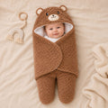 Soarwg Baby-Pucksack für 0-6 Monate – Braun und Weiß, Weicher, Warmer Pucksack für Neugeborene