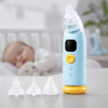 Wiederaufladbarer Elektrischer Nasensauger – 3 Saugaufsätze, Musik und LED-Licht, Wasserdicht