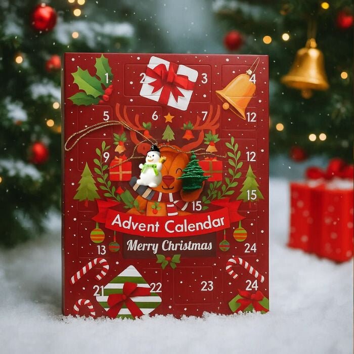 Adventi Kalendárium 25x15 cm - Karácsonyi Dekoráció és Ajándék - BShopy