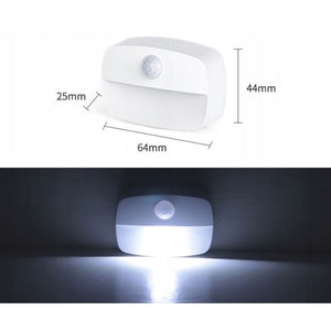Ansal LED Mozgásérzékelős Éjszakai Lámpa - Vezeték Nélküli, Elemes Lépcsővilágítás - 2db - BShopy