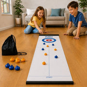 Tisch-Curling und Shuffleboard Spiel – Tragbares Familienspiel für Kinder und Erwachsene