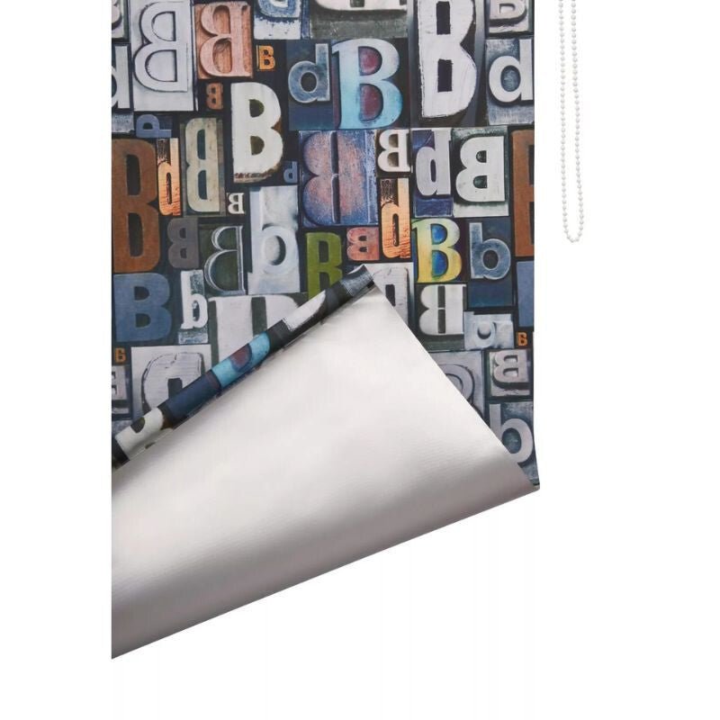 B.Banani Klemmfix Sötétítő Roló - 57 x 150 cm, Színes Betűmintás - BShopy6971583929320_1