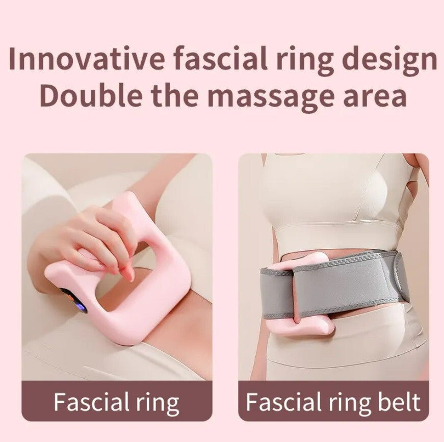 BLux Hordozható Elektromos Izomstimulátor Masszírozó - Vibrációs Kézi Masszázseszköz (Rózsaszín) - BShopyBS1004_2