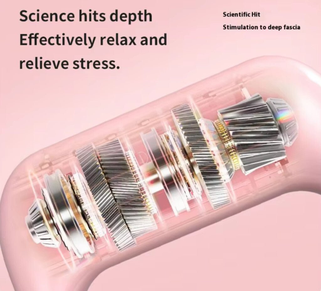 BLux Hordozható Elektromos Izomstimulátor Masszírozó - Vibrációs Kézi Masszázseszköz (Rózsaszín) - BShopyBS1004_7