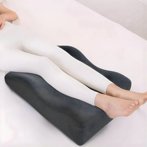 Blux multifunktionales Stützkissen aus Memory-Schaum – Rückenstütze, zum Entspannen und für die Bauchlage (65×46×26 cm, Dunkelgrau) - BShopy