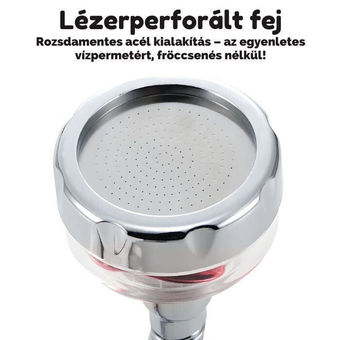 Blux Turbó Ventilátoros Víztakarékos Csapfej – 360° Forgatható Magasnyomású Perlátor - BShopy