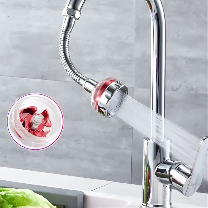 Blux Víztakarékos Csapfej Mosogatóra - Piros, 360° - ban Forgatható, Szűrős Csapátalakító - BShopy