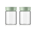 Buydeem CS1002 auslaufsicheres Glas-Aufbewahrungsset – 2 x 300 ml Gewürz- und Frischhaltebehälter - BShopy