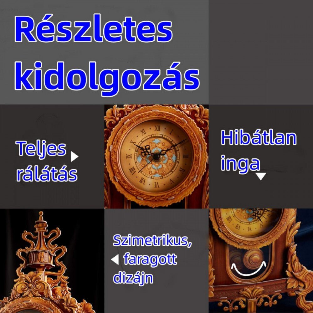CubicFun 3D Puzzle Asztali Faragott Ingaóra - Kreatív Dekorációs Modell - BShopy