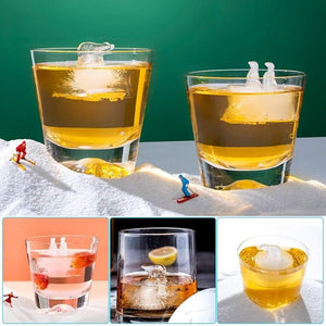 DECARETA Szilikon Jégkocka Forma Szett Fedővel – 4 db, Figurás és BPA - mentes - BShopy