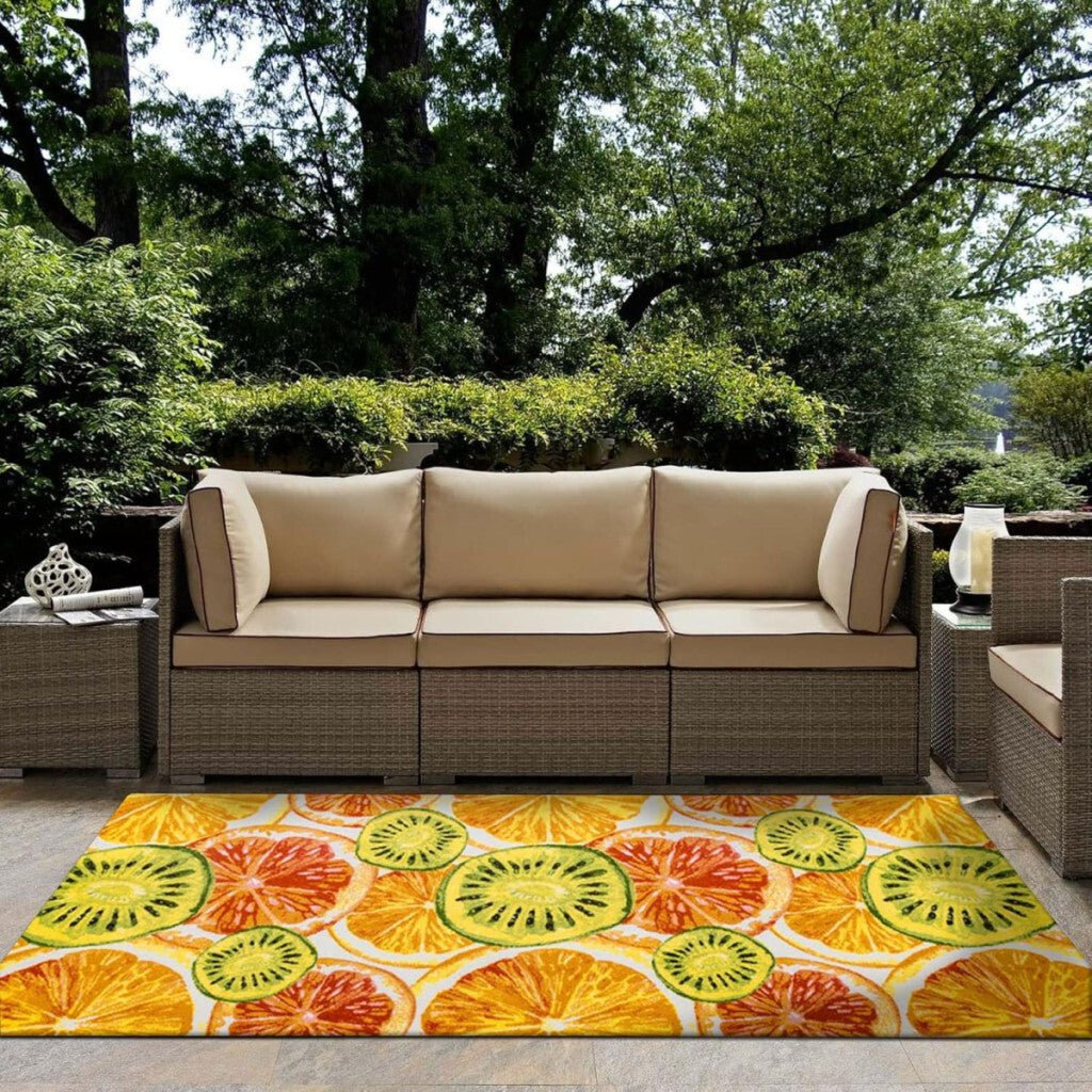 Decomall Gyümölcsmintás Kültéri Szőnyeg 160x230cm - BShopyX001HIX9O1_5