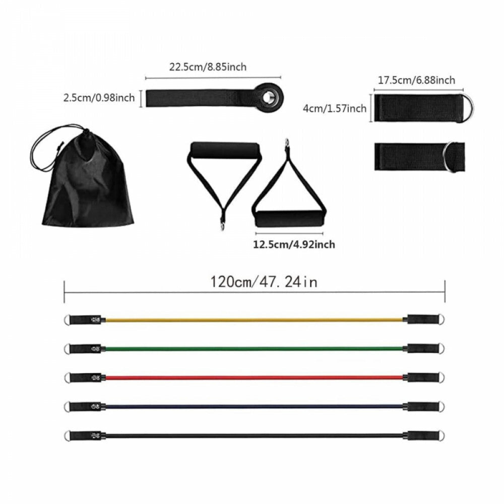 Fitbody 11 db - os Fitnesz Gumikötél Készlet – Színes - BShopy