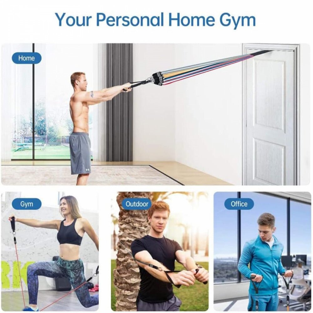Fitbody 11 db - os Fitnesz Gumikötél Készlet – Színes - BShopy