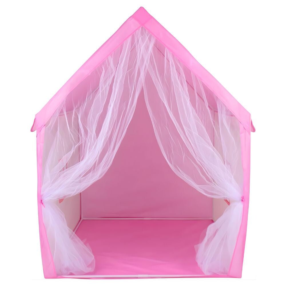 Függönyös Hercegnős Házikó Játszósátor Gyerekeknek – Tágas Beltéri Játszóház - BShopy