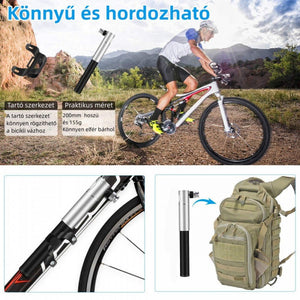 Gifort Mini Többfunkciós Kerék - és Gumi Pumpa - Hordozható, Univerzális Szelepcsatlakozóval - BShopy