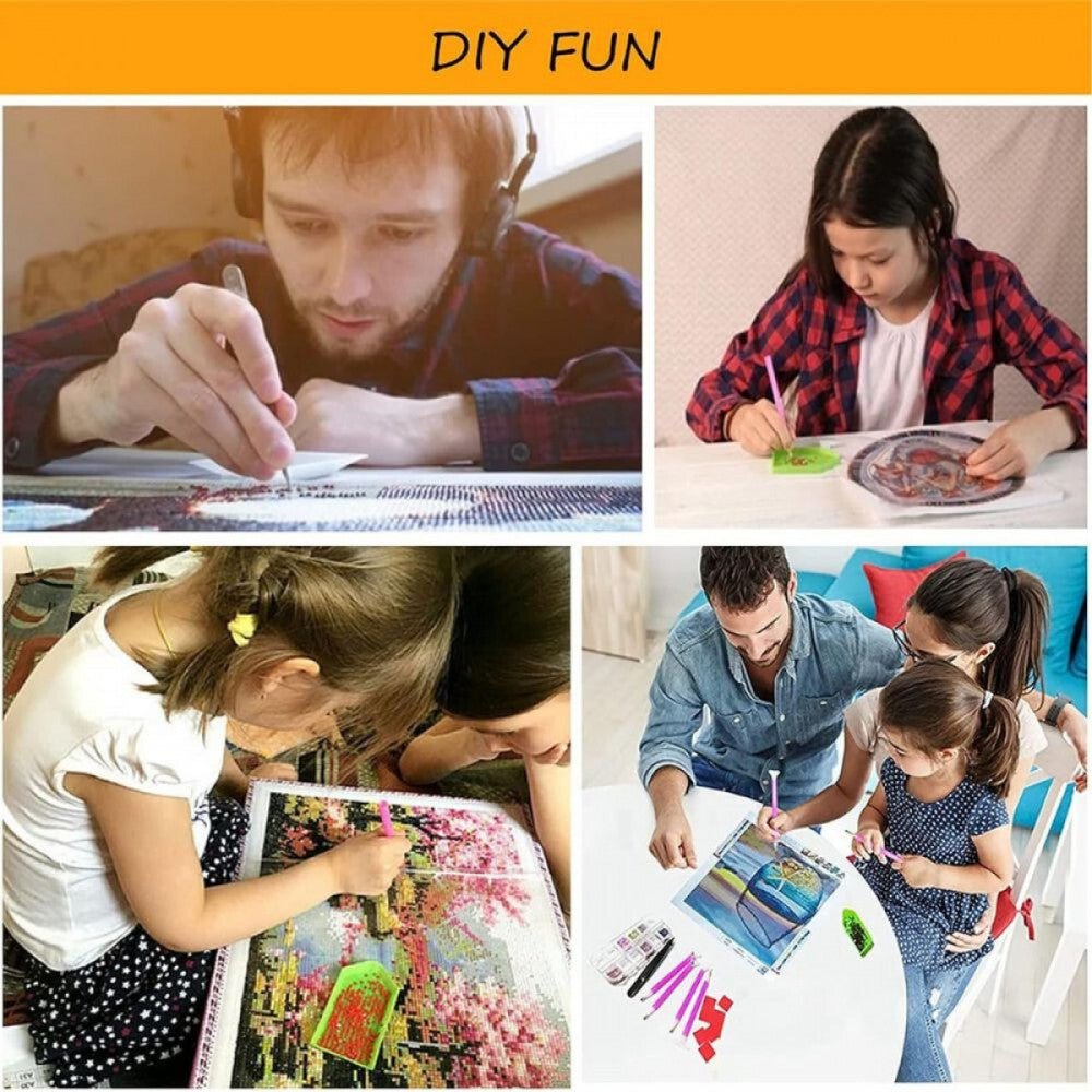 Gyémántfestő Készlet Oroszlán Mintával - Kreatív DIY Kézműves Szett - BShopy