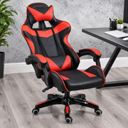 Insma Schwarz-Roter Ergonomischer Gaming-Stuhl