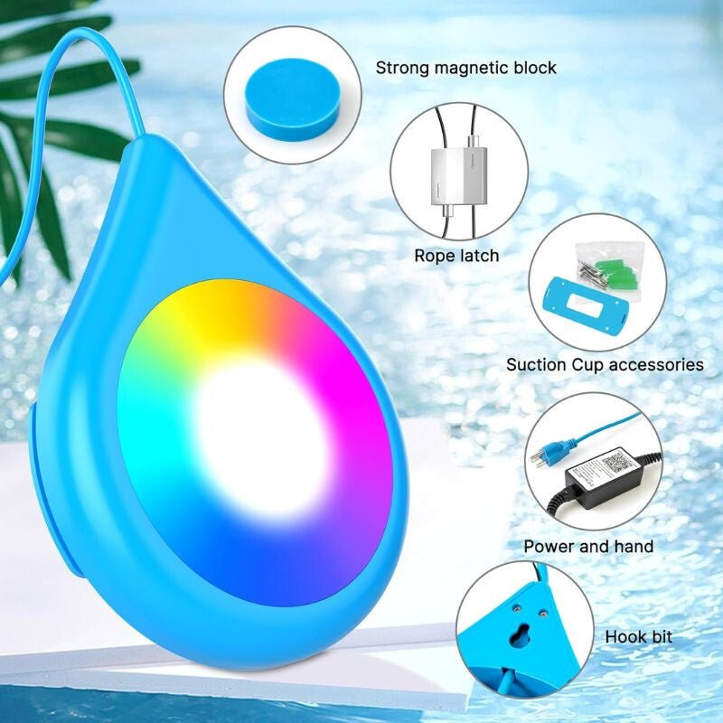 Intelligens Kék LED Medence Lámpa – Vízálló, Energiatakarékos - BShopyX001YXMOV3_1