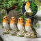4 Stk., mit Vogelmuster