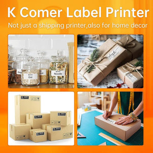 K‑COMER RX106F Hőnyomtatós Címkenyomtató USB – 10×15 cm Címkékhez, 150 mm/s, 203 Dpi - BShopy
