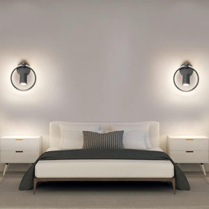 Ketom LED Fali Forgatható Lámpa 4000K 17W - Fekete - BShopy