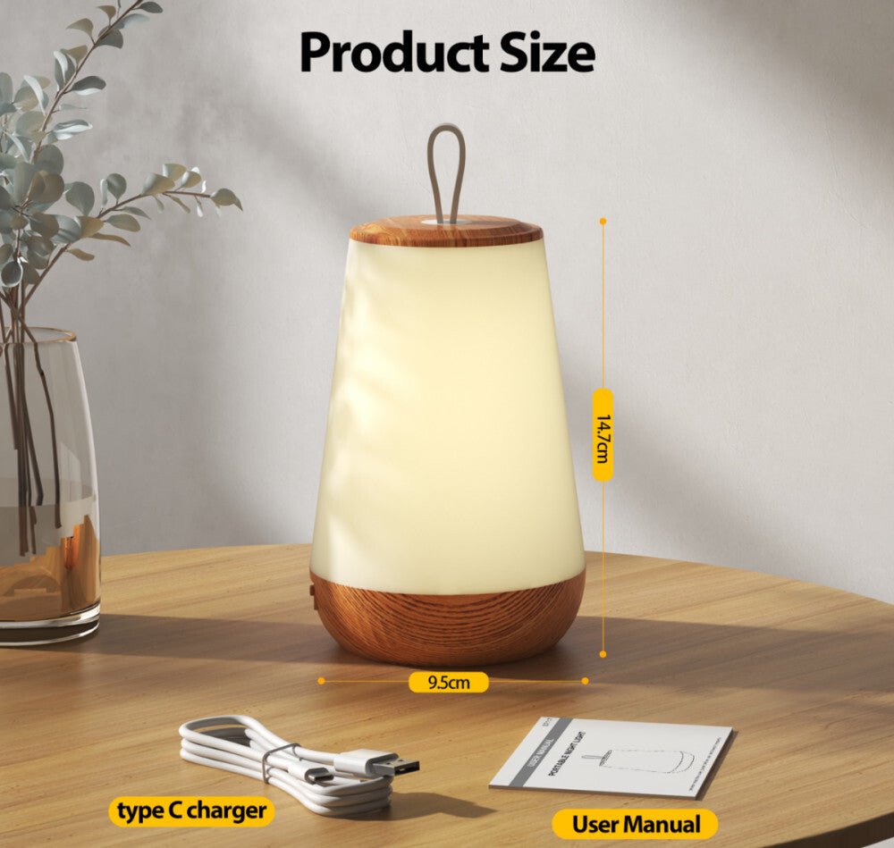 LED Éjszakai Lámpa - Faerezett Mintás, Meleg Fényű, Hálószobai Asztali Lámpa - BShopy