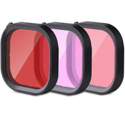 Lupholue 3-in-1 Objektivfilter Set für Mobiltelefon - Rot, Rosa und Lila Farben