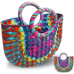 Milestar Pop Fidget Táskajáték – Fekete Stresszoldó Pop It - BShopy