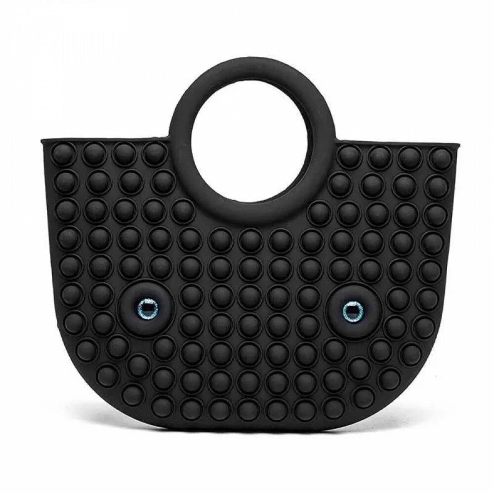 Milestar Pop Fidget Táskajáték – Fekete Stresszoldó Pop It - BShopy