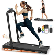 Mobvoi Home T4225 2-in-1 klappbares Lauf- und Gehband (12 km/h) – mit Bluetooth-Lautsprecher, KI-Trainingsunterstützung und manueller Neigungsverstellung  