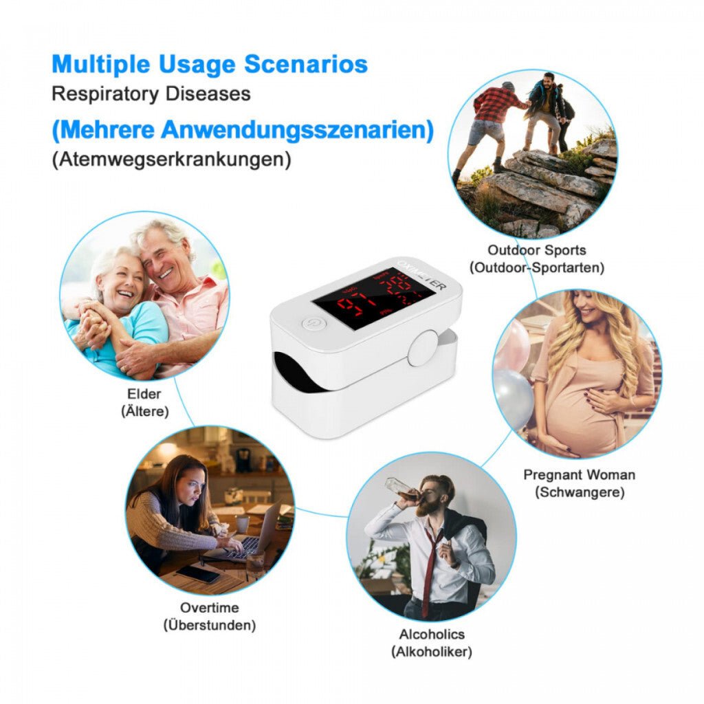 MOMMED LED Kijelzős Ujj - Pulzoximéter - Kompakt Oxigén - és Pulzusmérő - BShopyB09BR2TK9N_4