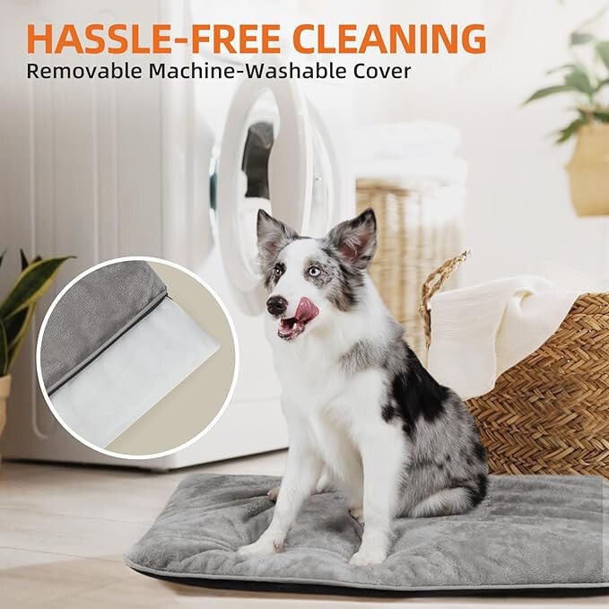 MoraPets Vízálló Kutyapárna, Kutyaágy Matrac 61x46cm (Szürke) - BShopyX001TM2C0H_2