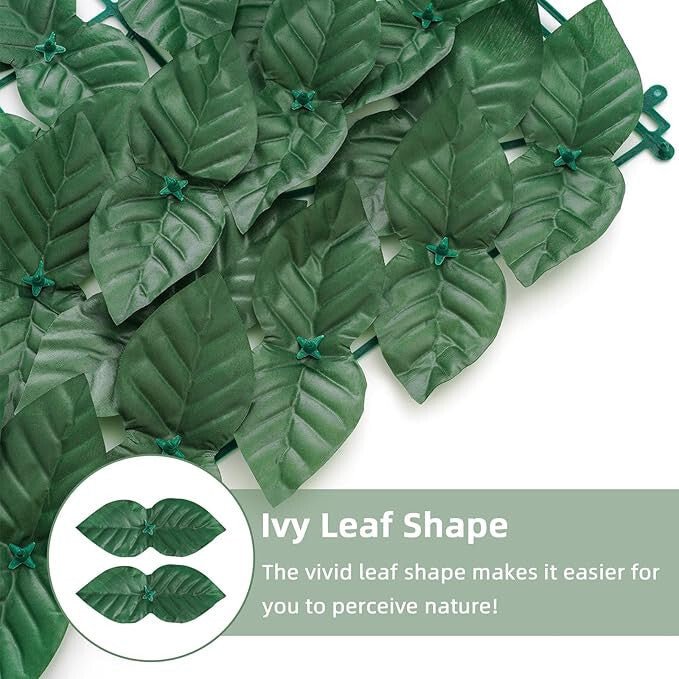 Mű Sötétzöld Leveles Dekoratív Kerítésborítás – 25x50 cm, UV - Álló Kerti Takaró - BShopyG5572 - SKUJ99792_5