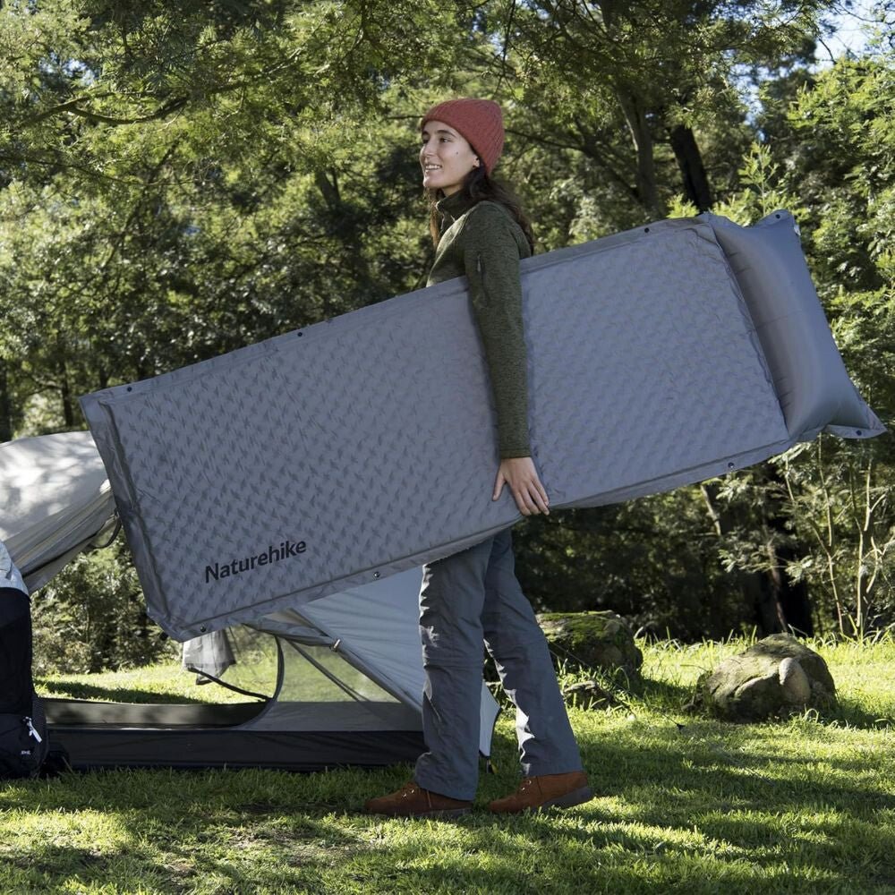 Naturehike Könnyen Felfújható Kempingmatrac Beépített Párnával – 6 cm Vastag, Összekapcsolható - BShopy