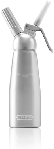 Nuvantee Professzionális Habszifon 500 ml – Alumínium Tejszínhab Adagoló 3 Díszítő Fejjel, N2O Patronhoz - BShopy