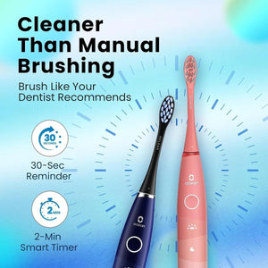 Oclean Find Duo Set elektrische Zahnbürsten – 2 Stück, Blau und Rot-BShopy