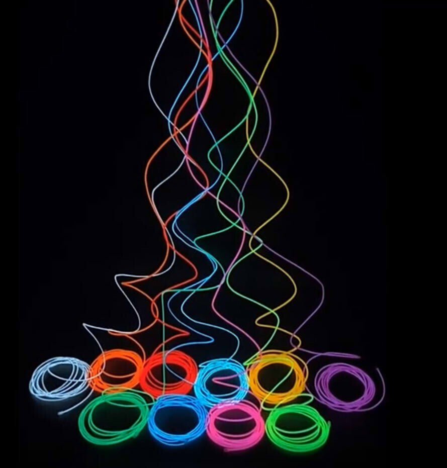 OneLED Autós LED szál, vágható LED fény, Szivargyújtós Töltésű 2m (Jégkék) - BShopy