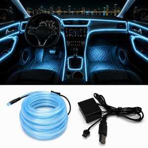 OneLED Autós LED Szál, Vágható LED Fény, USB Töltésű 2m-BShopy