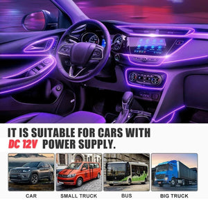 OneLED Autós LED szál, vágható LED fény, USB töltővel-BShopy