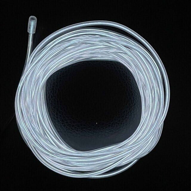 OneLED Autós LED Szál, Vágható LED Fény, USB Töltésű 2m (Jégkék) - BShopy