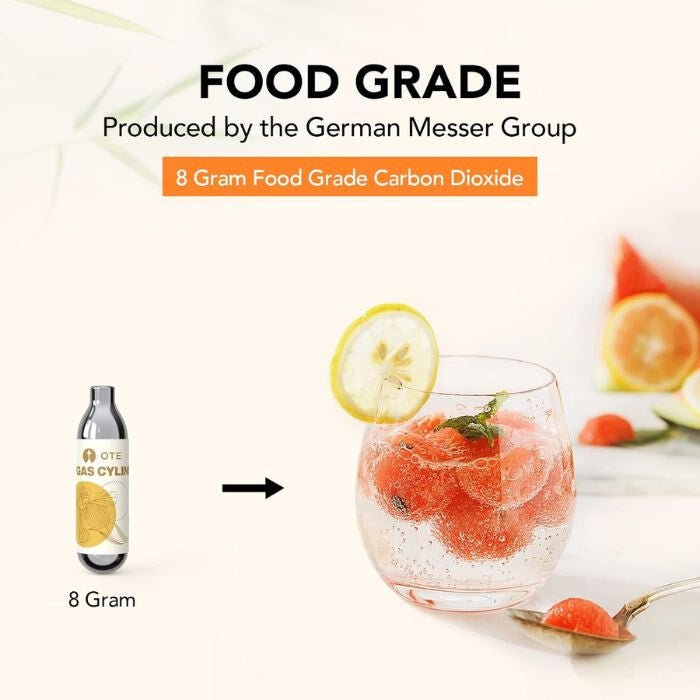 OTE CO Gázpatron - 12 g, 40 db, Szódakészítéshez, Kompatibilis OTE Készülékekkel - BShopy