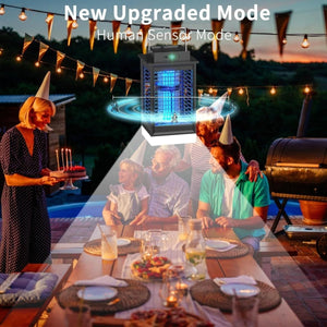 PALONE MWS-058 Napelemes UV Szúnyogirtó Lámpa Mozgásérzékelővel – USB-C Tölthető, Akár 100 m-BShopy