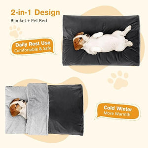 Pecute Önmelegedő Kisállatágy Mosható Takaróval L (Szürke) - BShopy