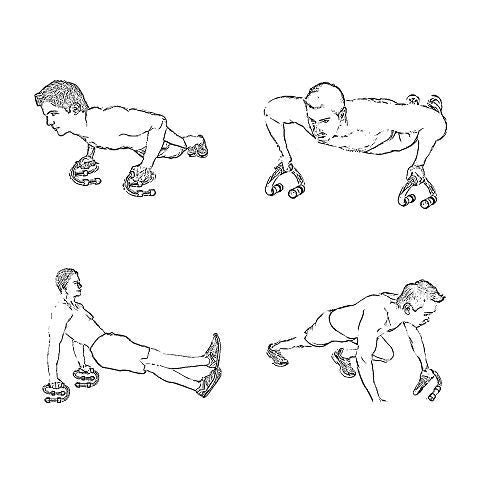 Push‑Up Állvány - Kézi Műanyag Fekvőtámasz Tartó, Ergonomikus Markolattal - BShopy