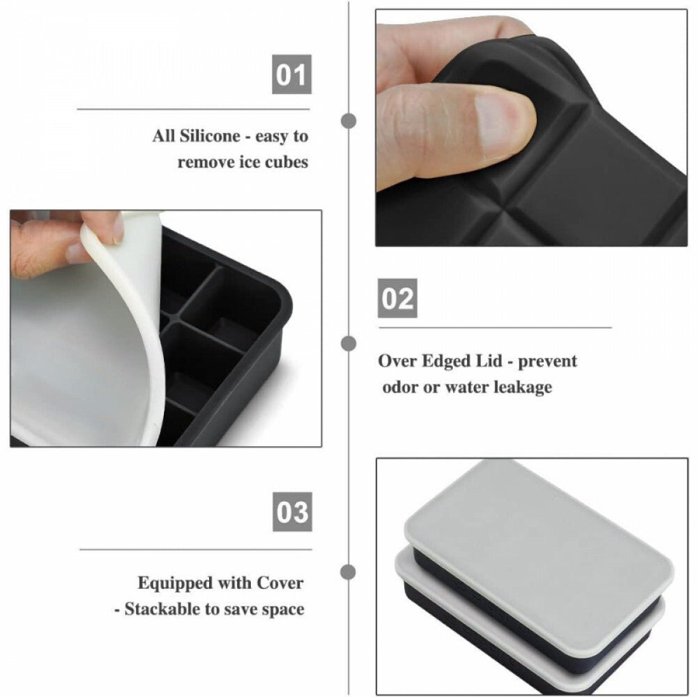 Rymall Szilikon Jégkocka Forma Szett – 3 db, Tartós és Könnyen Használható - BShopyX001HUNHW3_3