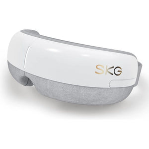 SKG E3 - EN Okos Szemmasszírozó - Relaxáló Hőterápia, Légnyomásos Masszázs és Bluetooth Zene, Fehér - BShopy