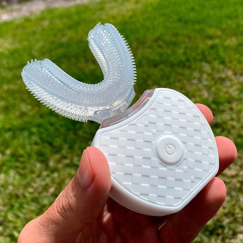 SonicGlow U - Alakú Szónikus Elektormos Fogkefe - Szilikon Fej, Gyengéd Tisztítás Érzékeny Fogakra - BShopy