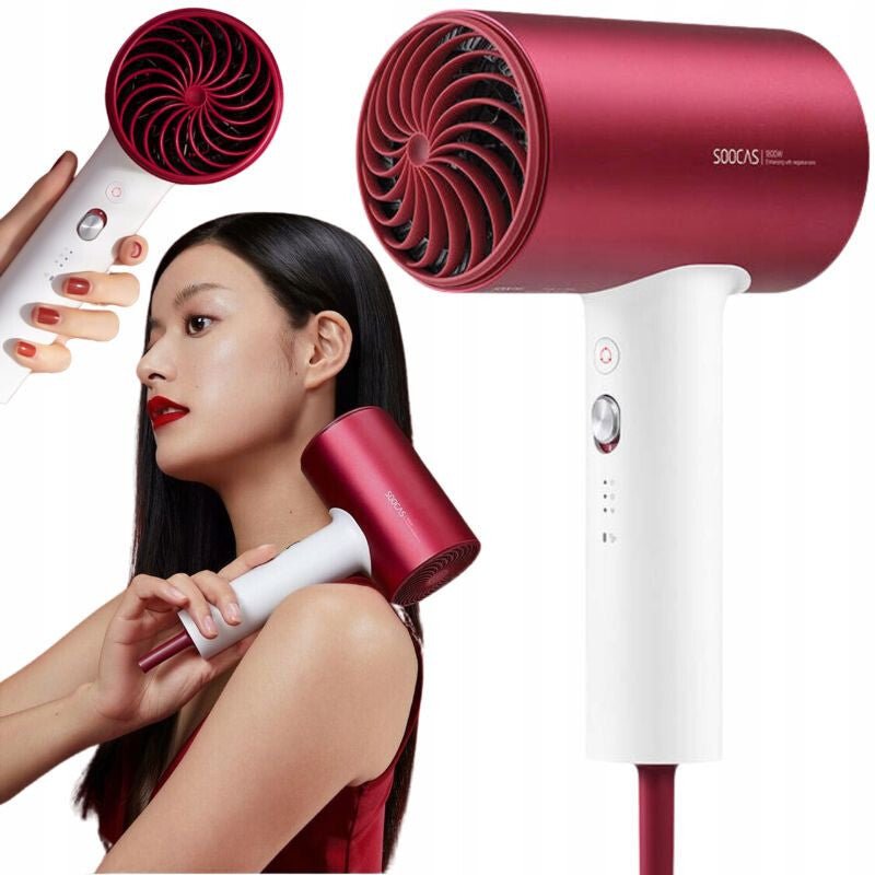 Soocas H5 Anionos Hajszárító – 1800W Gyors Hajszárítás - Piros - BShopy6970237667564_5